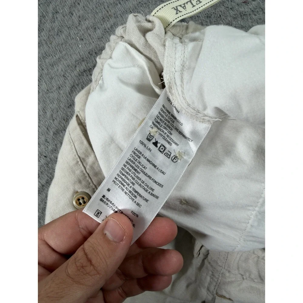 Tommy Bahama Relax Linen Pants Mens Large White Beach Coast Resort Trouser